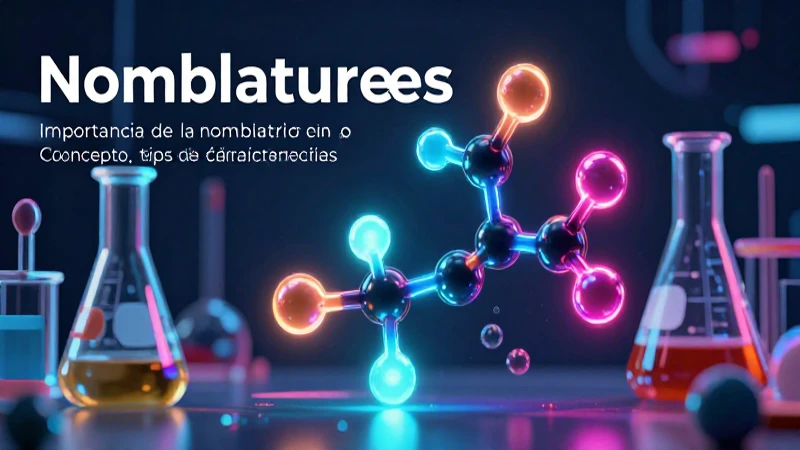 La nomenclatura química es fundamental