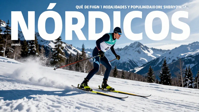 Esquís nórdicos: desliza en nieve pura con estilo