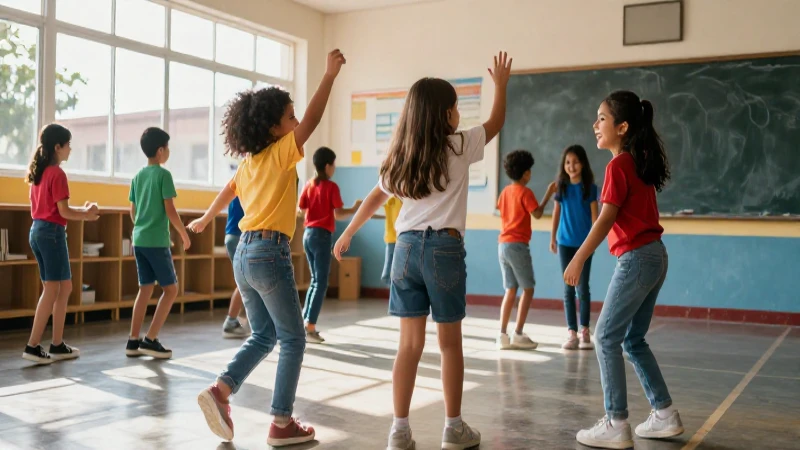 Normas de convivencia en educación física: Guía esencial 7 Niños mexicanos felices y dinámicos en su escuela