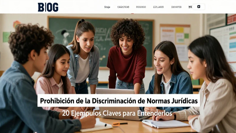 Prohibición legal de la discriminación: 20 ejemplos