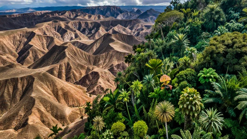 Contraste visual de México: norte y sur