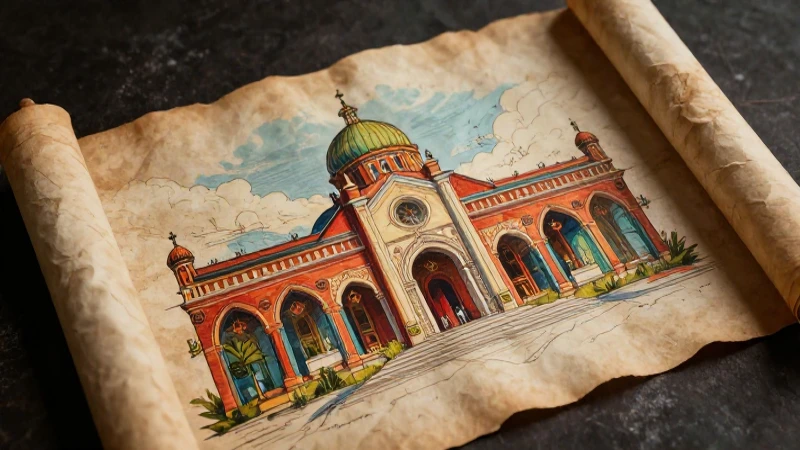 Nosocomio: definición, clasificación y concepto esencial 3 Dibujo detallado de antigua arquitectura hospitalaria