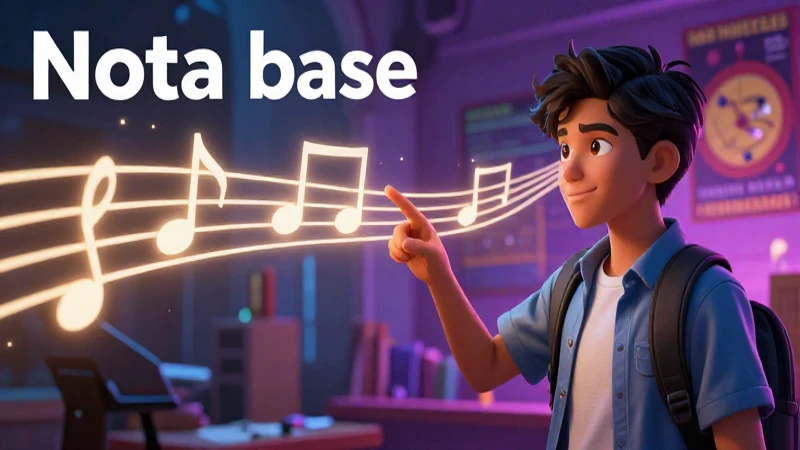 Nota musical: Definición y su papel en notas musicales 4 Ilustración vibrante de estudiante mexicano sobre notas musicales