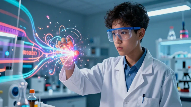 Científico inspirado en la NEM en laboratorio moderno