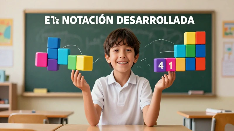Bloques visuales explican notación desarrollada