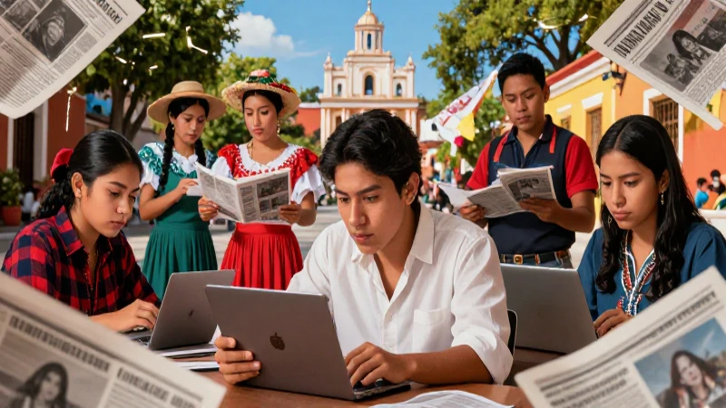 Estudiantes mexicanos aprenden alfabetización mediática con estilo vibrante