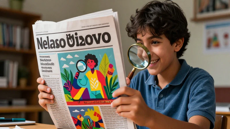 Noticias educativas con estilo vibrante moderno