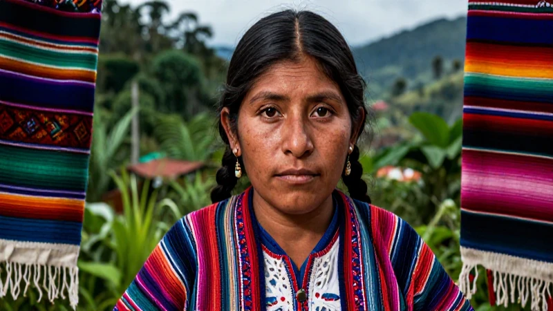 Retrato potente de resiliencia guatemalteca natural