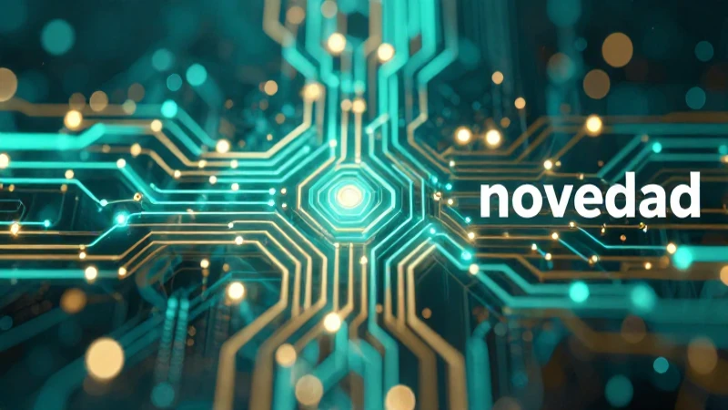 Novedad: definición, concepto y su impacto en la actualidad 3 Red neuronal abstracta en estilo cinemático con paleta vibrante