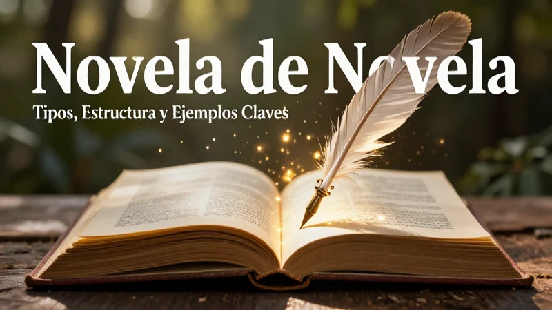 Novela: Concepto, Tipos, Estructura y Ejemplos Clave 3 Novela: concepto, tipos y estructura