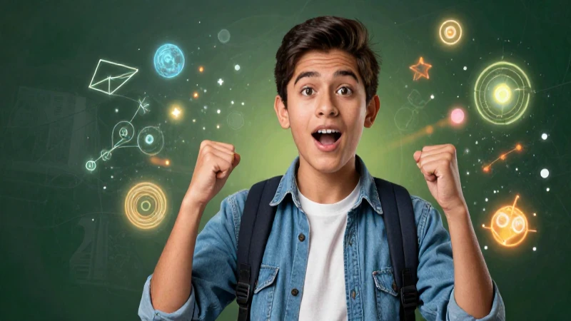 Joven mexicano enfocado con conocimiento vibrante