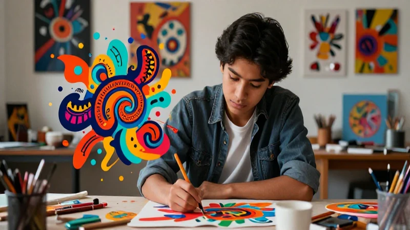 Estudiante mexicano crea arte de vanguardia