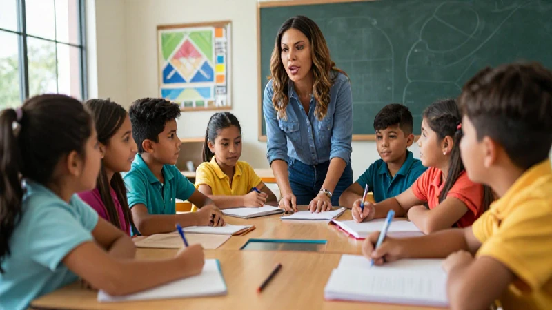 Aula vibrante de alumnos mexicanos colaborando