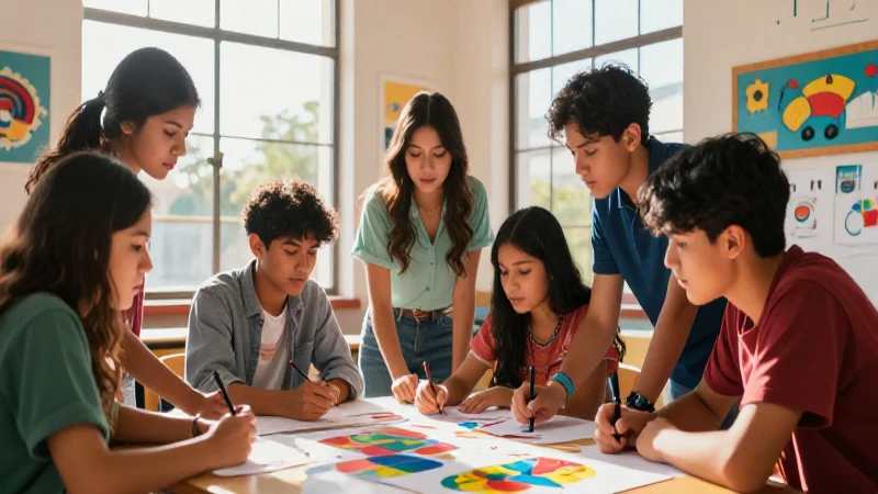 Estudiantes mexicanos colaboran en proyecto creativo