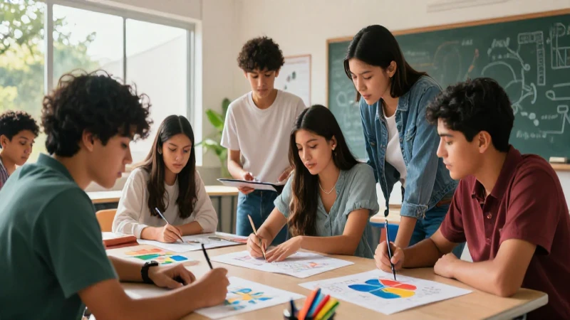 Estudiantes mexicanos diseñan juntos en clase
