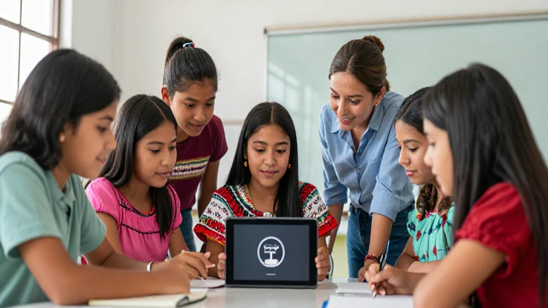 Estudiantes y maestros colaboran en el aula