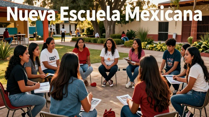 Aprendices mexicanos aprendiendo en un espacio comunitario vibrante