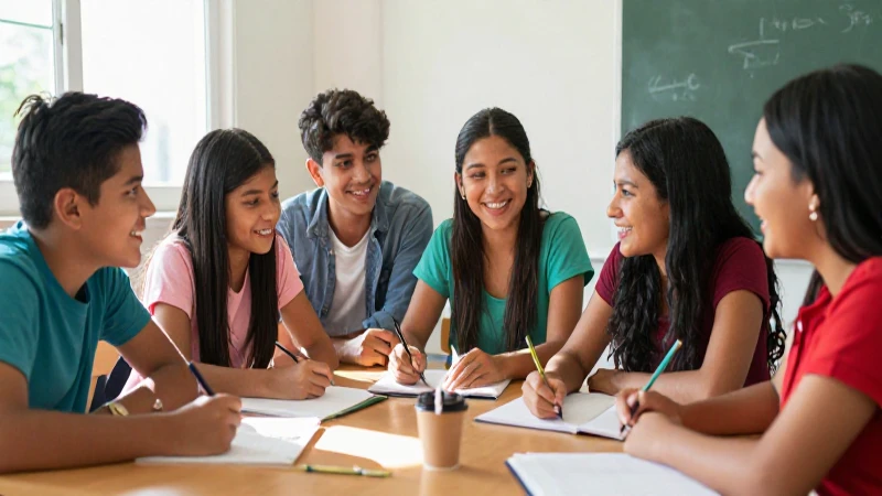 Estudiantes mexicanos colaboran en aula vibrante