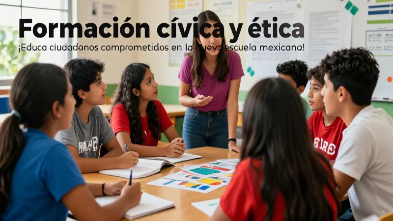 Formación cívica y ética: ¡Educa ciudadanos comprometidos en la nueva escuela mexicana! 3 Estudiantes mexicanos colaboran activamente en formación cívica