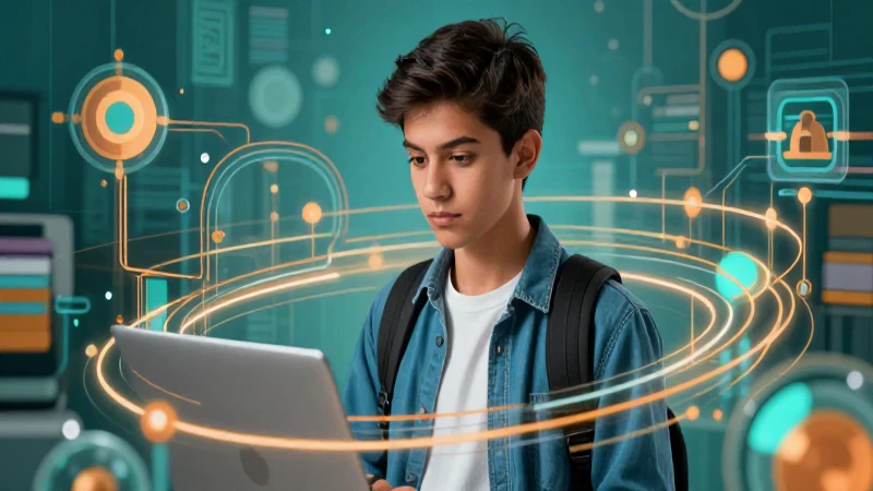 Estudiante mexicano en red de conocimiento vibrante