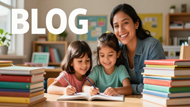 Padres mexicanos sonriendo en entorno educativo brillante