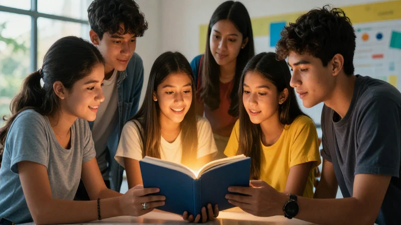 Estudiantes mexicanos colaboran en aula vibrante