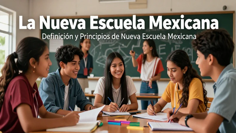 Nueva Escuela Mexicana: Transformando la Educación de Nivel Básico 3 Estudiantes mexicanos colaborando bajo Nueva Escuela Mexicana