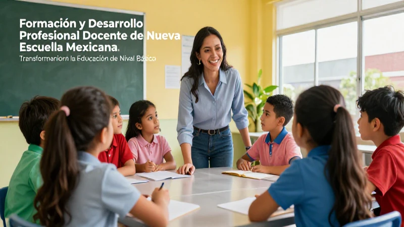 Nueva Escuela Mexicana: Transformando la Educación de Nivel Básico 7 Formación docente transforma la educación básica