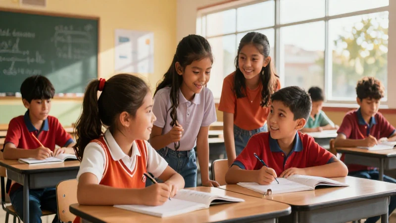 Conoce la Nueva Escuela Mexicana: una experiencia impresionante para primaria 4 Niños mexicanos felices en aula moderna