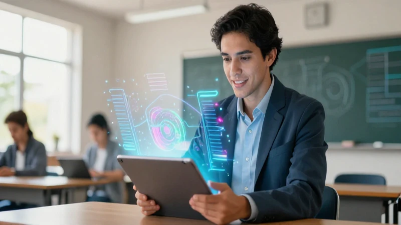 Potencia tu aprendizaje con Office 365 y la nueva escuela mexicana 4 Educadora mexicana interactúa con realidad holográfica