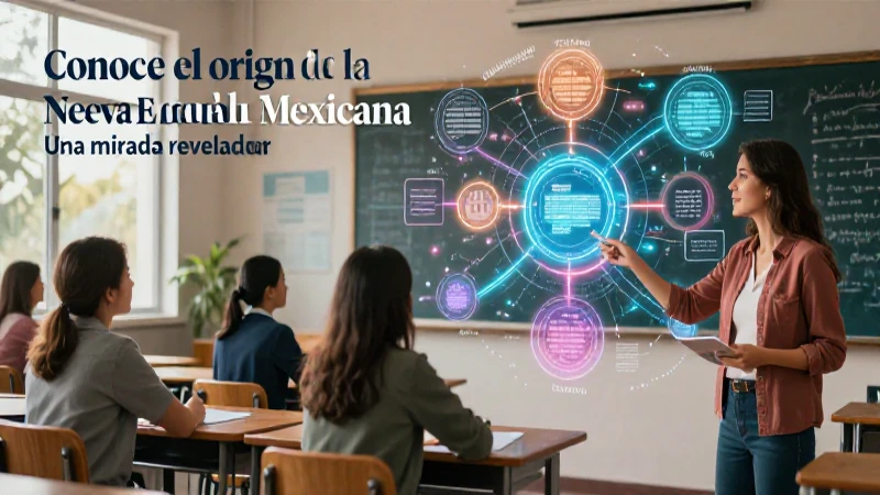 Conoce el origen de la Nueva Escuela Mexicana: Una mirada reveladora 6 Origen de la NEM en diseño profesional