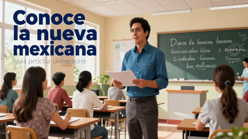 Conoce la nueva escuela mexicana: guía práctica para padres 4 Ilustración profesional sobre la Nueva Escuela Mexicana