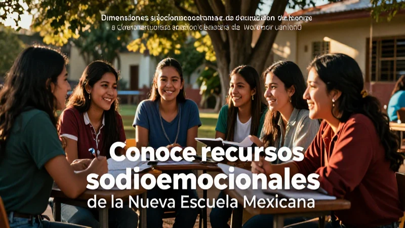 Estudiantes mexicanos celebrando aprendizaje socioemocional