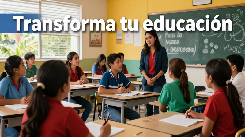 Transforma tu educación: respuestas de la nueva escuela mexicana 3 Estudiantes mexicanos colaboran en la nueva educación