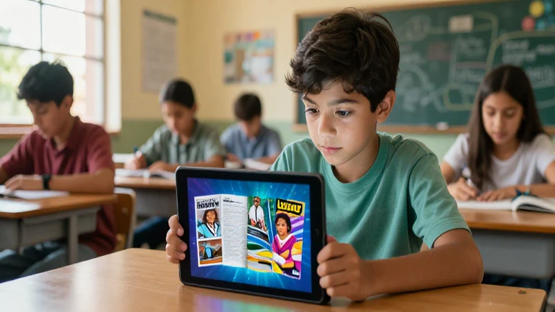 Estudiante innovador con tecnología en México