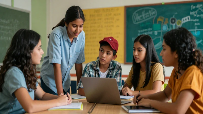 Estudiantes mexicanos colaboran en moderno ambiente educativo