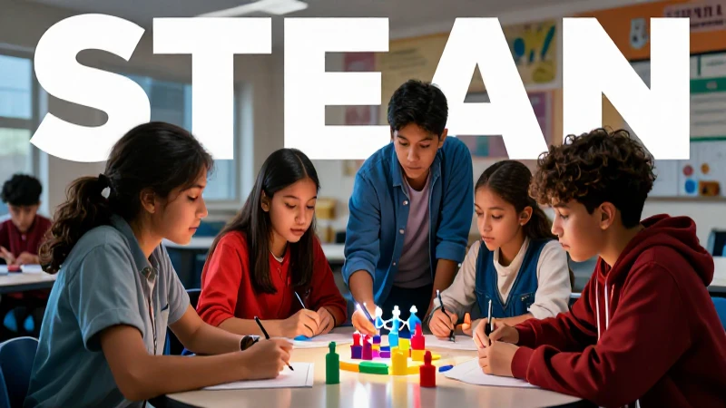 Estudiantes mexicanos colaboran en un proyecto STEAM vibrante
