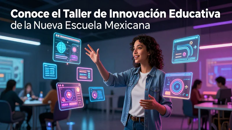 Conoce el Taller de Innovación Educativa de la Nueva Escuela Mexicana 4 Educación innovadora con tecnología digital