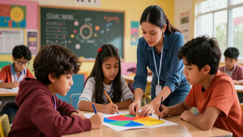 Estudiantes mexicanos colaboran en aula moderna