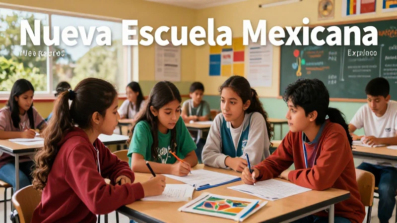 Explora la Nueva Escuela Mexicana en este completo tríptico innovador 4 Retos y perspectivas de la Nueva Escuela Mexicana
