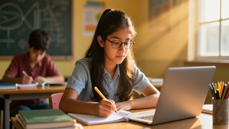 Conoce la Conoce Nueva Escuela Mexicana certificada por la UNESCO 3 Estudiante mexicano enfocado bajo luz cinematogr谩fica dorada