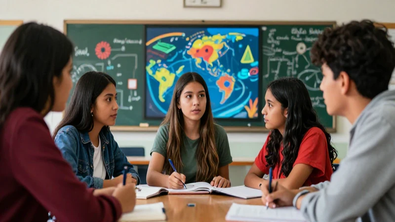 Webinar: Conoce la revolución educativa de la Nueva Escuela Mexicana 4 Estudiantes mexicanos crecen en un aula vibrante y moderna