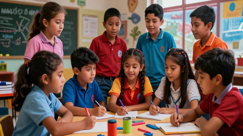 Webinar: Conoce la revolución educativa de la Nueva Escuela Mexicana 3 Estudiantes mexicanos aprendiendo con entusiasmo