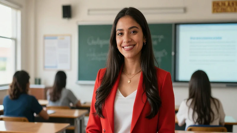 Xochitl: Una escuela mexicana revolucionaria con educación innovadora 3 Retrato dinámico de educadora mexicana brillante