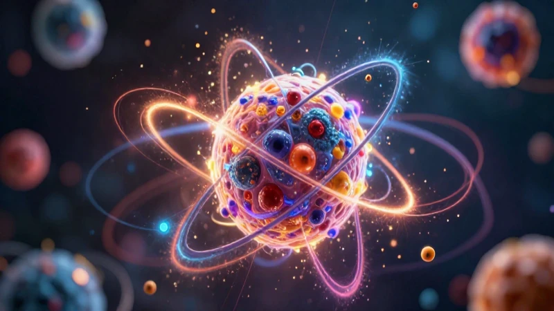 Visualización científica del número másico atómico