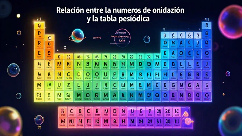 Relación oxidación y la tabla periódica