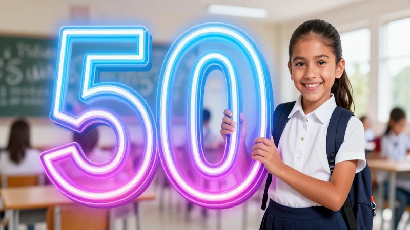 50 números cardinales en inglés resumidos