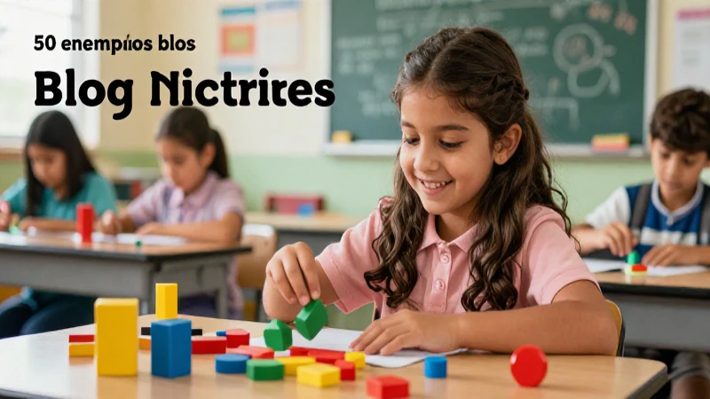 Ilustración de números en aula educativa
