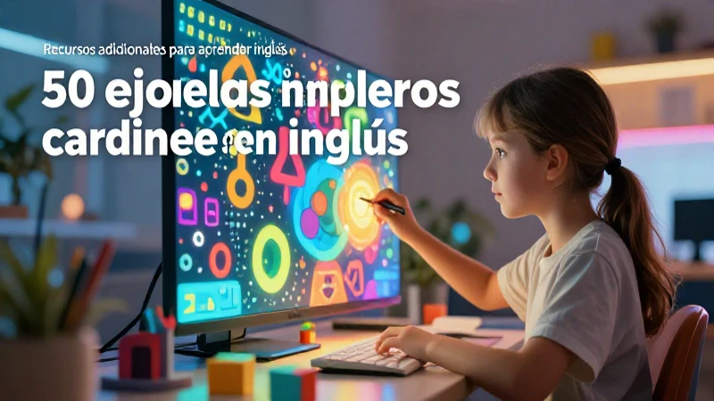 Estudiante enfocado en números de inglés