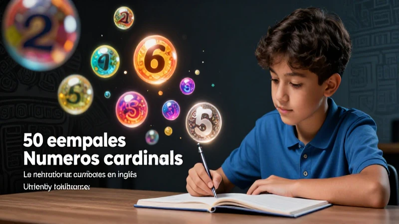 Imagen vibrante de números y cultura